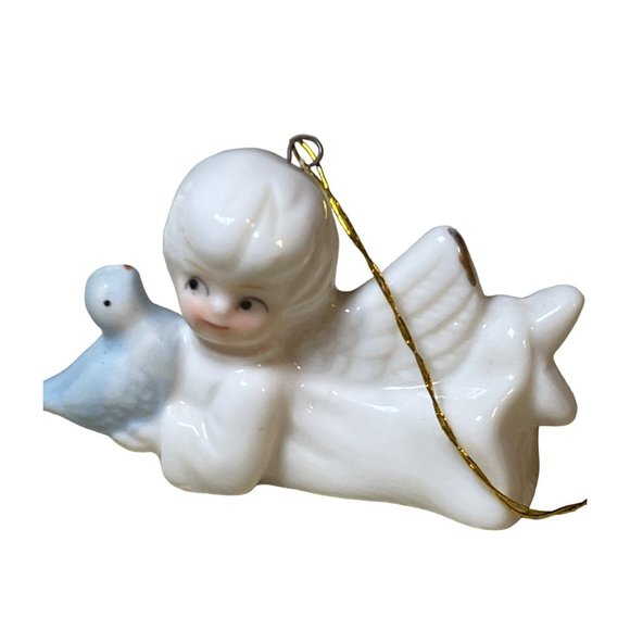 Bone China Angel Ornaments Set of 4 Ornaments - Picture 6 of 12
